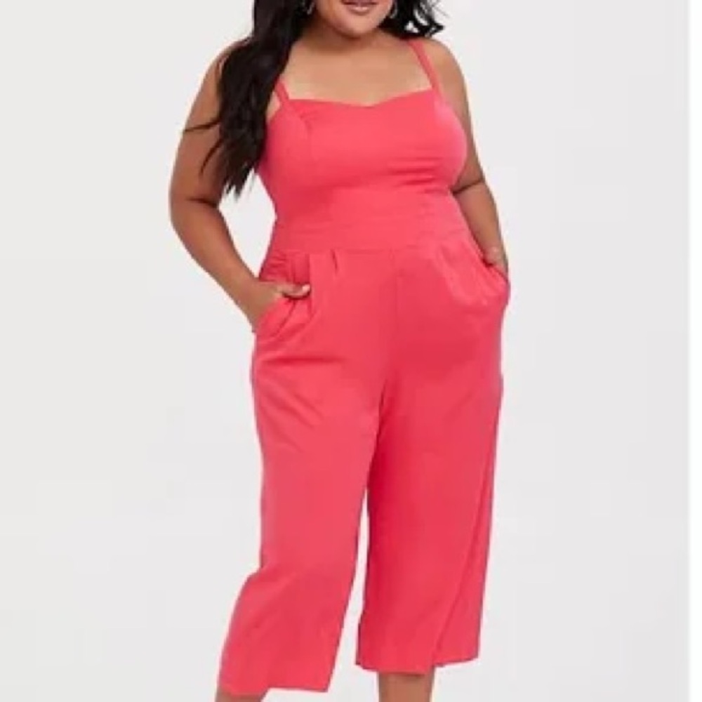 Torrid Vibrant Pink Jumpsuit